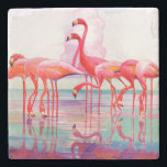 Posavasos De Piedra Flamencos rosas de Francis Lee Jaques<br><div class="desc">Flamencos rosas de Francis Lee Jaques | 29 de enero de 1938</div>