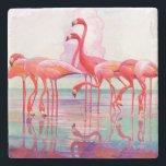 Posavasos De Piedra Flamencos rosas de Francis Lee Jaques<br><div class="desc">Flamencos rosas de Francis Lee Jaques | 29 de enero de 1938</div>