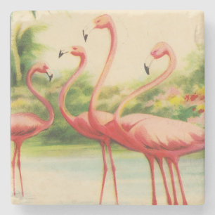Posavasos De Piedra Flamencos Vintage