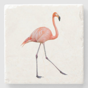 Posavasos De Piedra Flamingo rosa