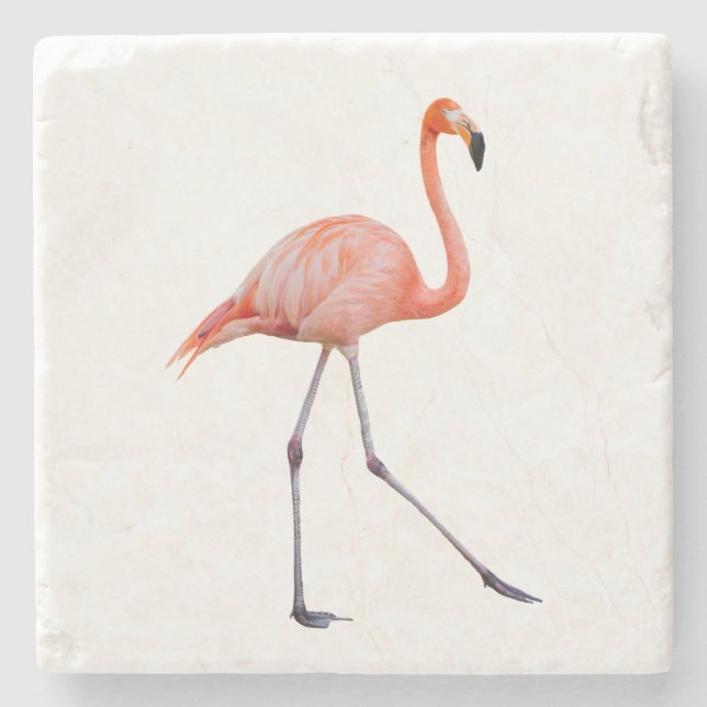 Posavasos De Piedra Flamingo rosa (Anverso)
