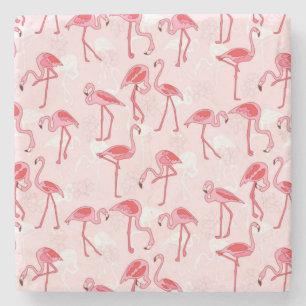 Posavasos De Piedra Flamingo rosa