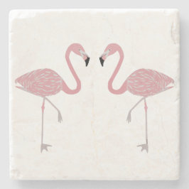 Posavasos De Piedra Flamingo Stone Coaster