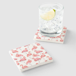 Posavasos De Piedra Flamingos