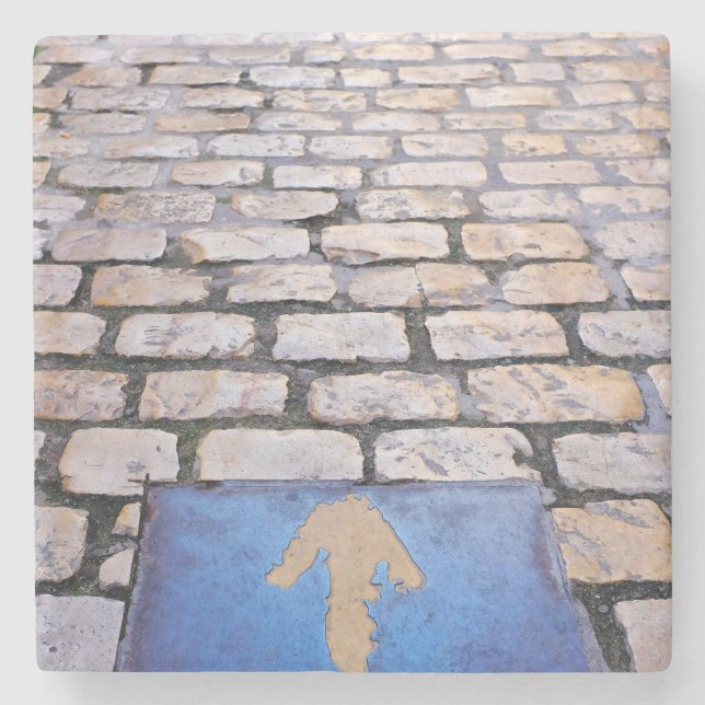 Posavasos De Piedra Flecha amarilla (Anverso)