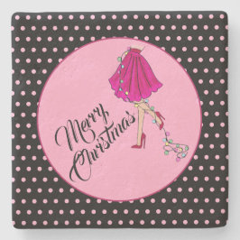 Posavasos De Piedra Flirty Navidades Stone Coaster
