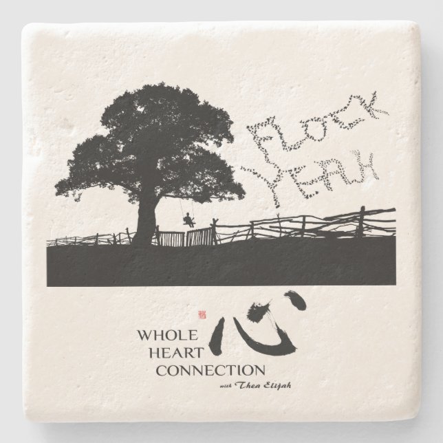 Posavasos De Piedra Flock Yeah Coaster (Anverso)