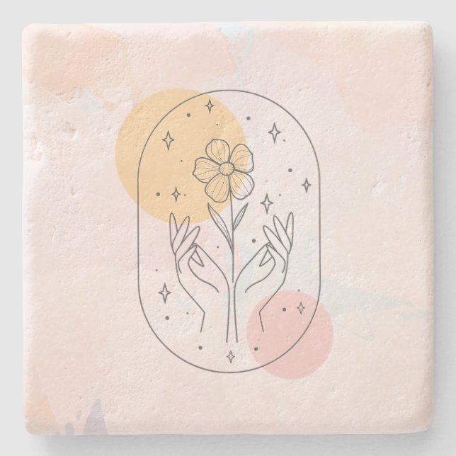 Posavasos De Piedra Flor (Anverso)