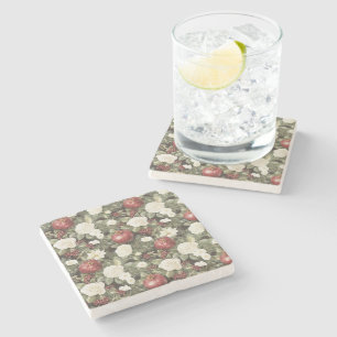 Posavasos De Piedra Flor Blanca de Granada de Invierno