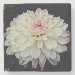 Posavasos De Piedra Flor crema y rosa