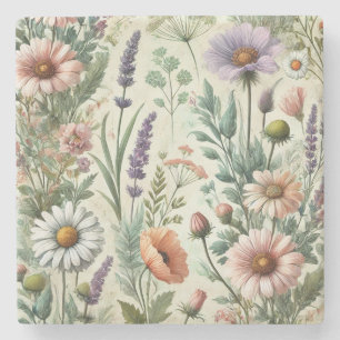 Posavasos De Piedra Flor de agua estilo Primavera y verano