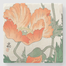 Flor de amapola de Naranja japonés, Ohara Koson