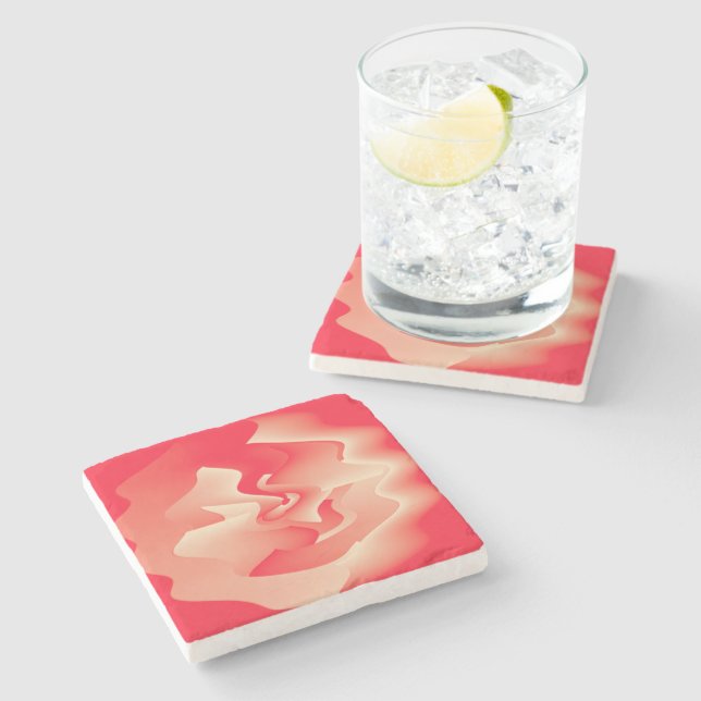 Posavasos De Piedra flor de coral (Lateral)