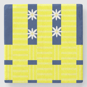 Posavasos De Piedra Flor de escayola de piedra de mármol