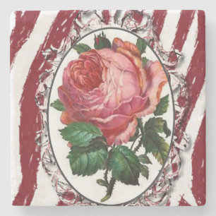 Posavasos De Piedra Flor de escayola de piedra de mármol