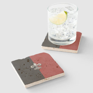 Posavasos De Piedra Flor de Lis