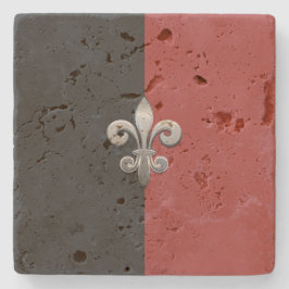 Posavasos De Piedra Flor de Lis