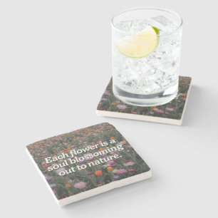 Posavasos De Piedra Flor inspiradora