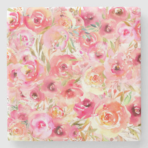 Posavasos De Piedra Flor orquídea