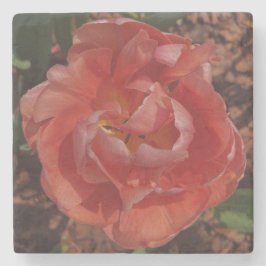 Posavasos De Piedra flor roja