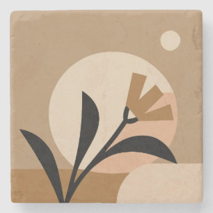 Posavasos De Piedra Flor Sun Boho