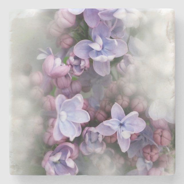 Posavasos De Piedra Floración de la lila (Anverso)