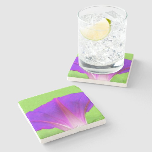 Posavasos De Piedra Floral (Lateral)