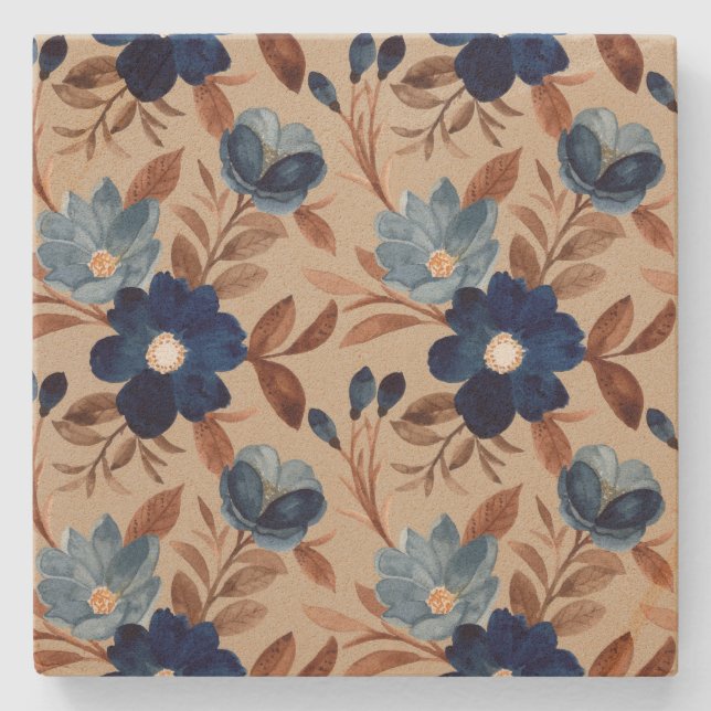 Posavasos De Piedra Floral (Anverso)