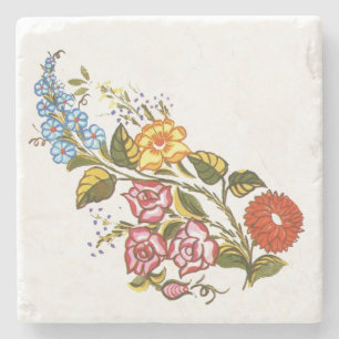 Posavasos De Piedra Floral húngara-kalocsai