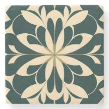 Floral negra Art Deco