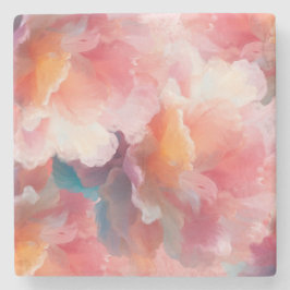 Posavasos De Piedra Floral Paper Plate