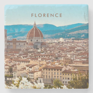 Posavasos De Piedra Florencia estética Italia paisaje urbano coaster e