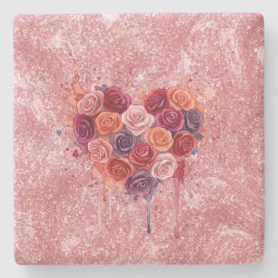 Posavasos De Piedra Flores