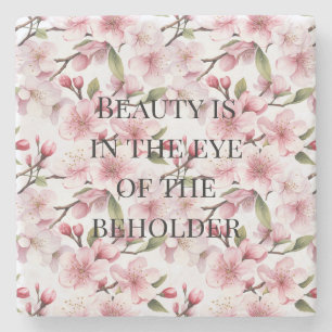 Posavasos De Piedra Flores bonitas de cerezo rosadas