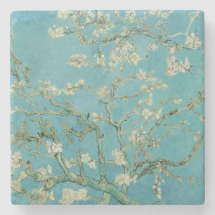 Posavasos De Piedra Flores de Almendro por Vincent Van Gogh Arte Fino