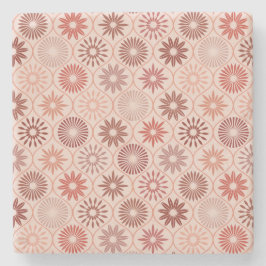 Posavasos De Piedra Flores de Ogee Boho