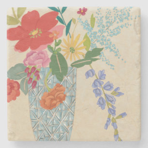 Posavasos De Piedra Flores de primavera II