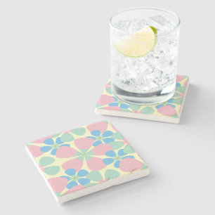 Posavasos De Piedra Flores del pastel de la primavera