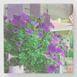 Posavasos De Piedra Flores moradas - Viñedo de Martha