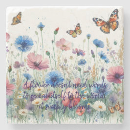 Posavasos De Piedra Flores silvestres y cotización