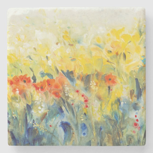 Posavasos De Piedra Flores Sway II (Anverso)