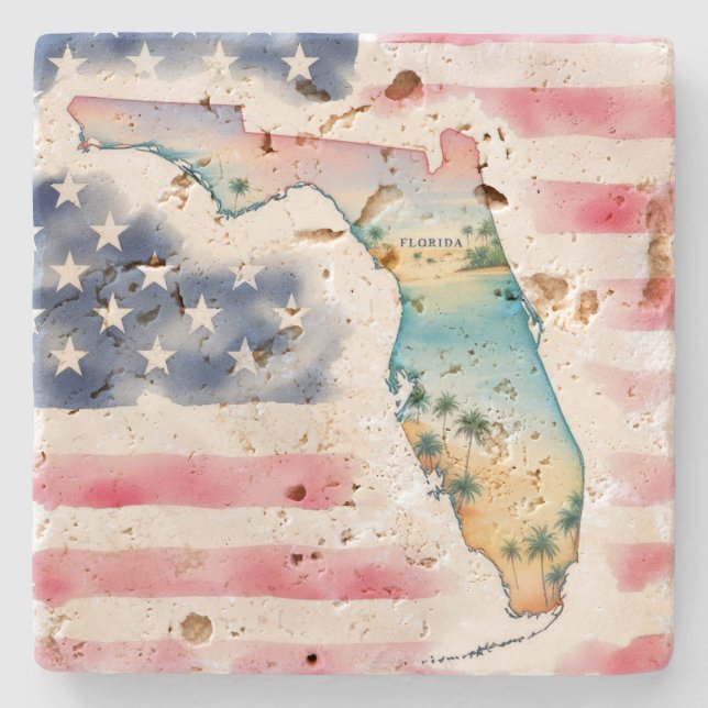Posavasos De Piedra Florida Stone Coaster  (Anverso)