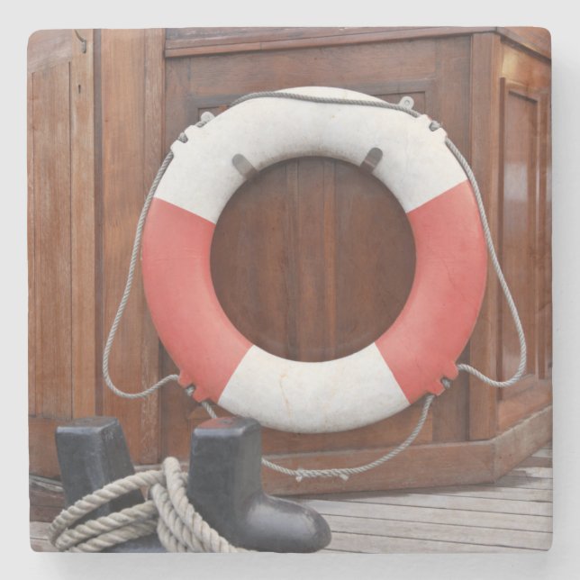 Posavasos De Piedra Flotador de las naves (Anverso)