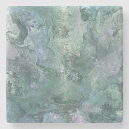 Posavasos De Piedra Flotando en la montaña rusa de piedra del cielo de