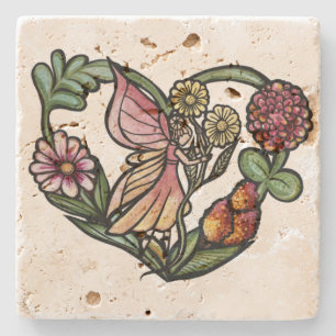 Posavasos De Piedra Flower Fairy Garden Faiys