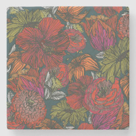 Posavasos De Piedra Flower Medley