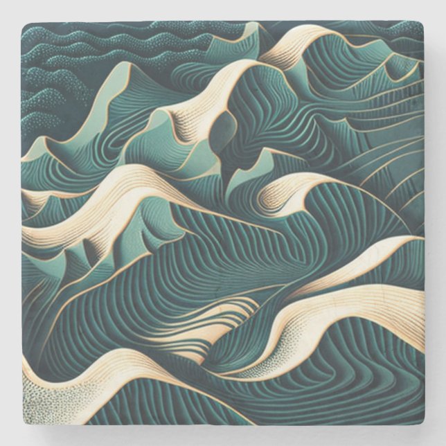 Posavasos De Piedra Flowing Harmony (Anverso)