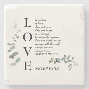 Posavasos De Piedra Foliage de definición de guiones de amor