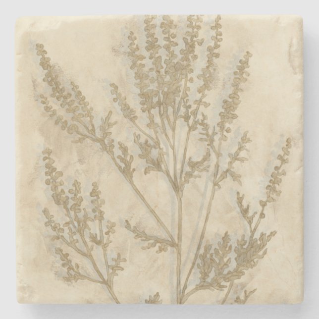 Posavasos De Piedra Foliage II dorado (Anverso)