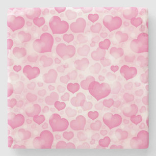 Posavasos De Piedra Fondo con los corazones
